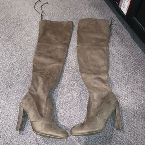 Over the Knee heeled booties